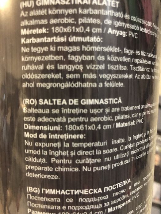 Saltea gimnastica-yoga