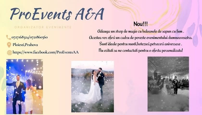 Cabina foto/fum greu valsul mirilor/gheata carbonica/baloane de fum