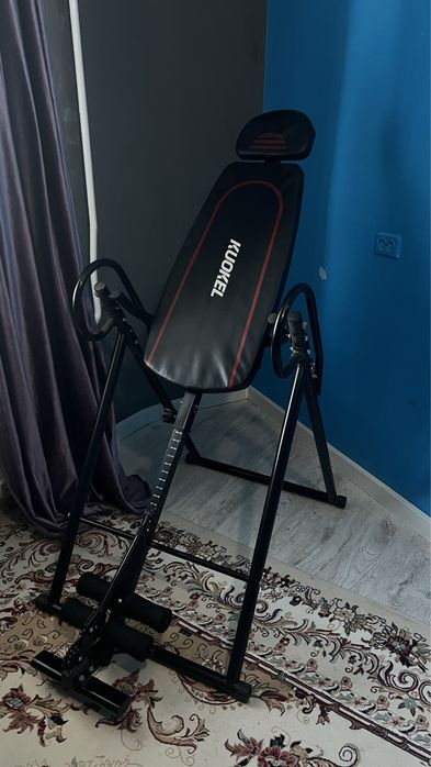 Инверсионный стол ersport inversion table elite черный красный