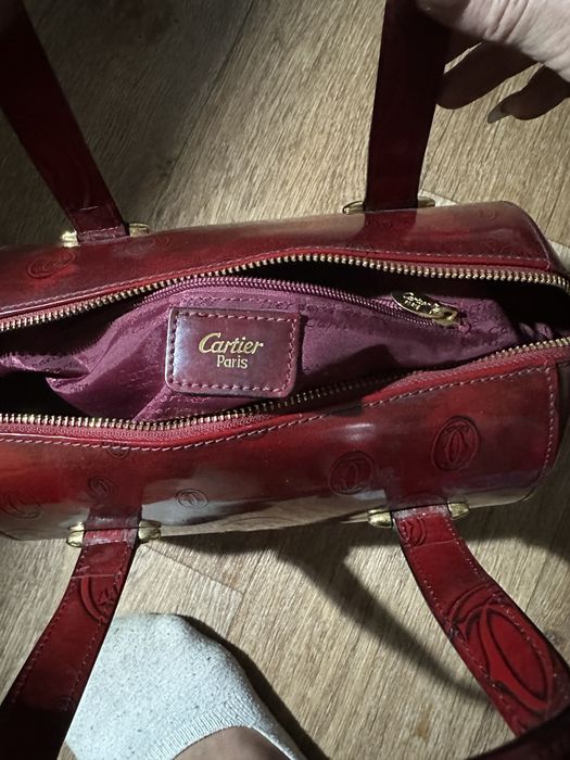 Сумка Cartier бордовая