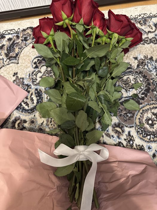 Красн роза 70см 15шт