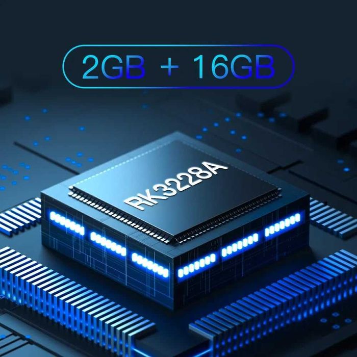 Smart TV box 3D HD TV Box Quad-Core CPU RK3228A, WiFi, 4K, H.265.