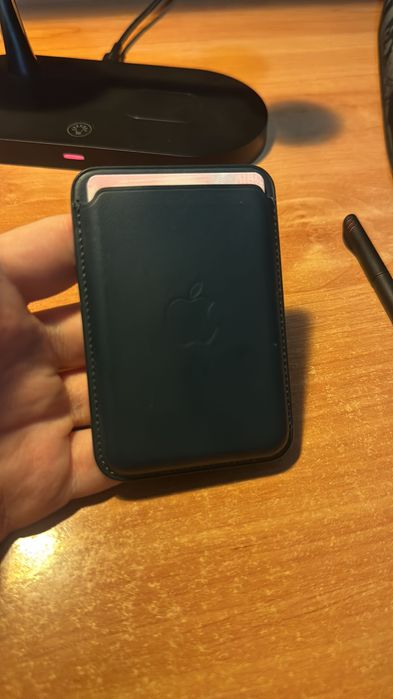 Apple wallet Original de piele cu animatie si Cutie originala