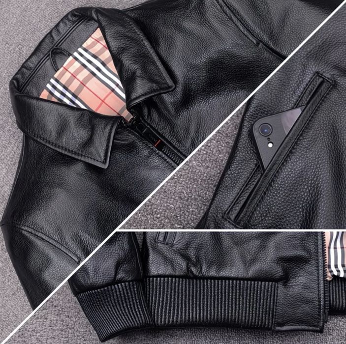 Новая кожаная мужская куртка