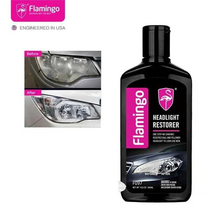 Полир паста възстановител за фарове, Flamingo Headlight Restorer - 300 мл.