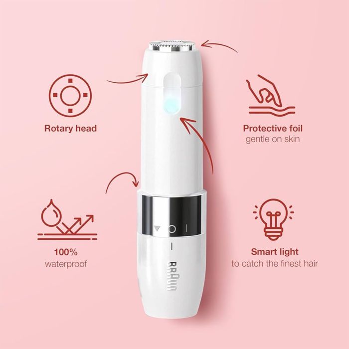 Женская Мини Бритва для Лица Braun FS1000 Face Mini Hair Remover