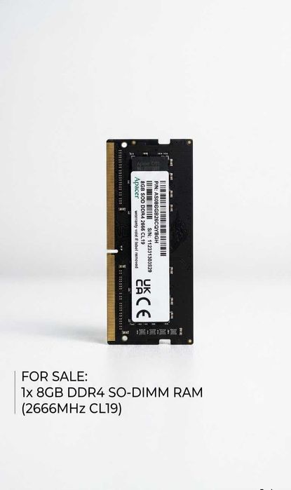 ОЗУ БУ 8GB DDR4 2666MHz Apacer SODIMM для ноутбука