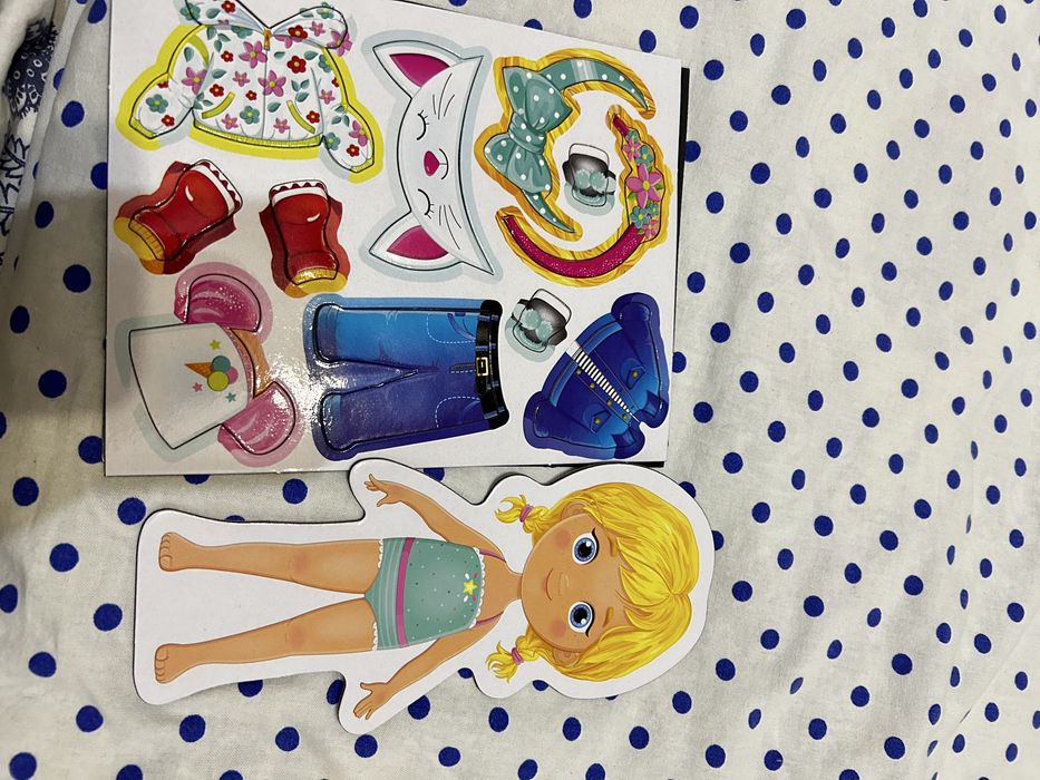 Игрушка магнитная одевашка  для девочек