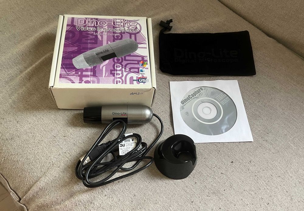 Microscop digital Dino Lite Pro AMH EUT USB 10x 200x set complet