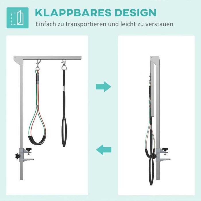 PawHut Сгъваема ръка за груминг на домашни любимци със скоба