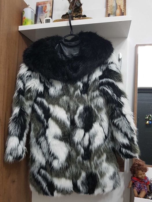 Якета от естествена кожа и пухче.