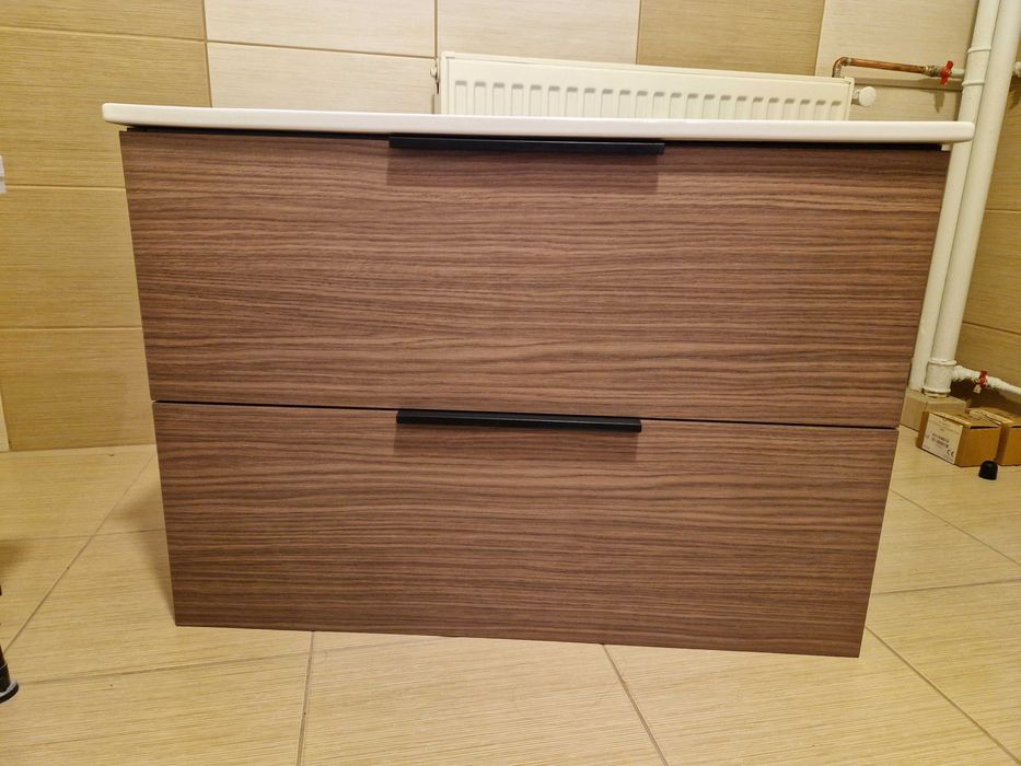 Lavoar cu masca pentru baie 80 cm