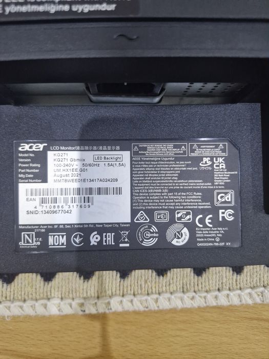 Монитор ASUS рабочий