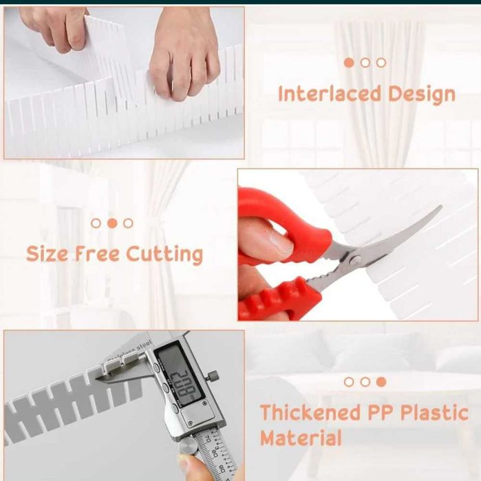 Organizator din plastic usor de utilizat dupa dimensiunea dorita
16 bu