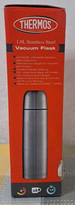 Термос, нержавеющая сталь, 1л. набор + кружка 2в1