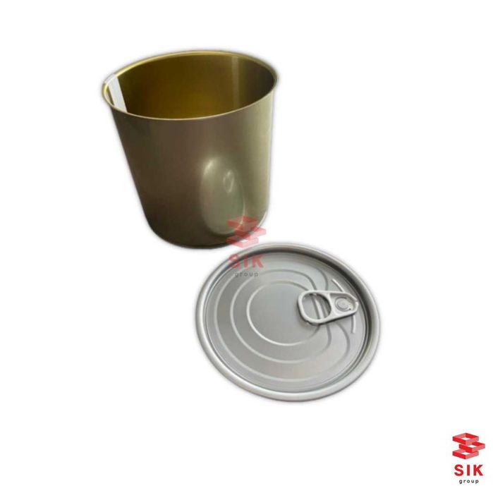 Cutie de conserve rotunde din metal- PREȚ BOMBĂ