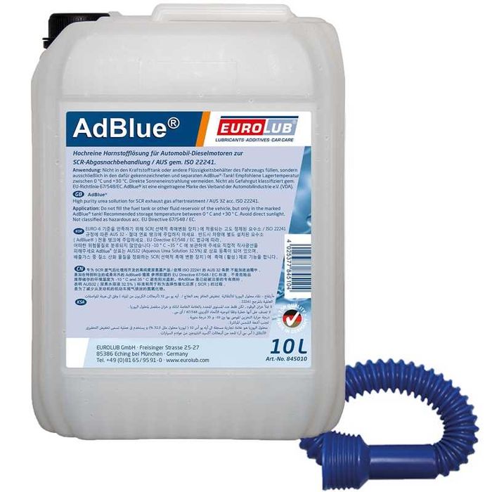 AdBlue Original Producator German Brand EUROLUB Bidon 10 cu pilnie