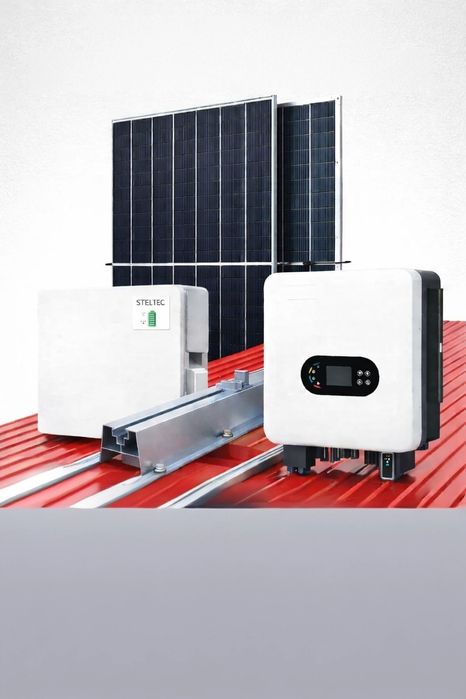Kit fotovoltaic invertor 5 kw panouri Longi 610w bi faciale