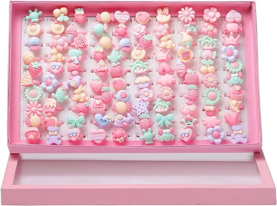 Set deosebit 50 inele (fete/fetițe) ideal cadou Crăciun