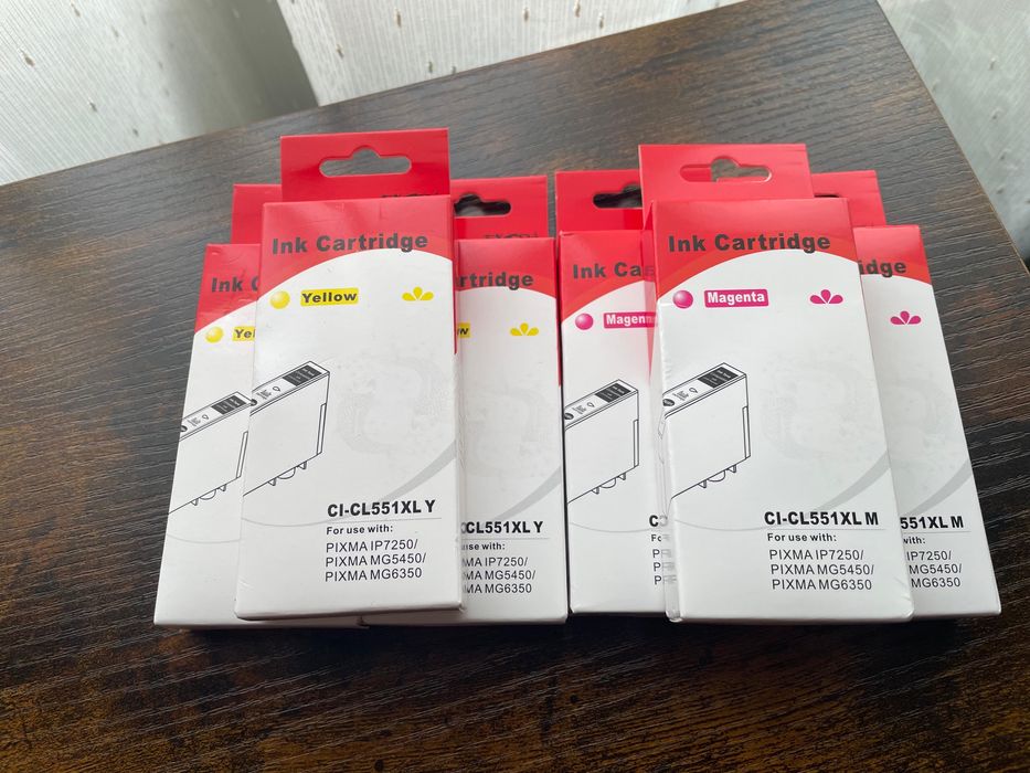 Set cartuse imprimanta Canon, 3x galben si 3 x magenta