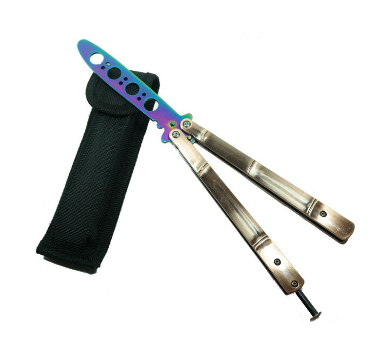 Briceag fluture rainbow, pentru antrenament 24 cm