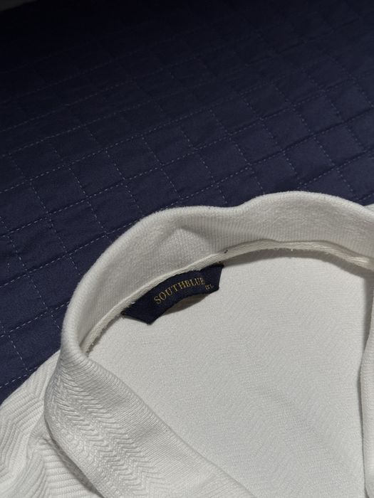 Tricou Polo Southblue 3XL Alb Texturat Clasic