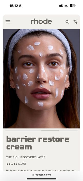 Rhode barrier restore cream крем за възстановяване на кожата Rhode