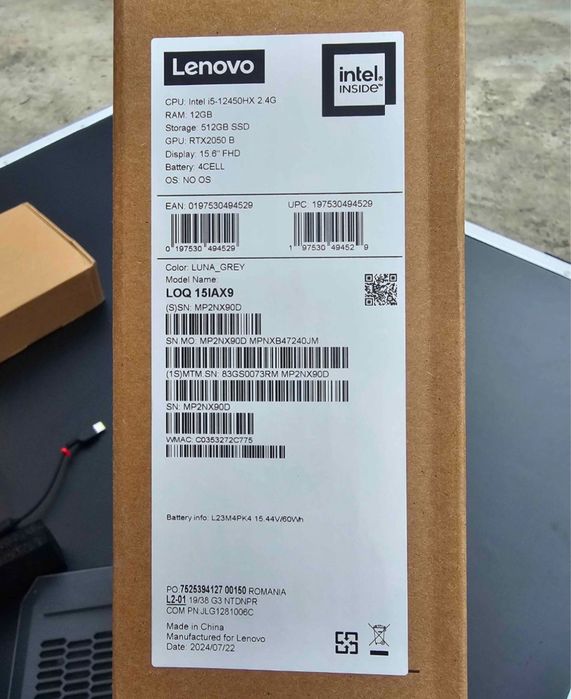 Laptop lenovo  gaming