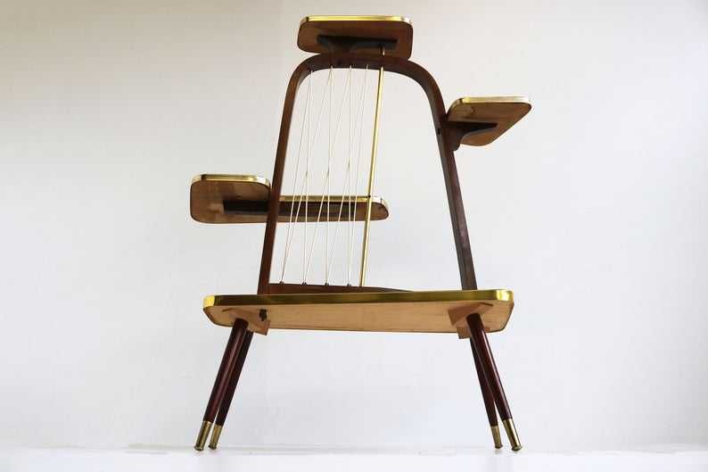 Винтидж етажерка/поставка за цветя – дизайн от 50-те