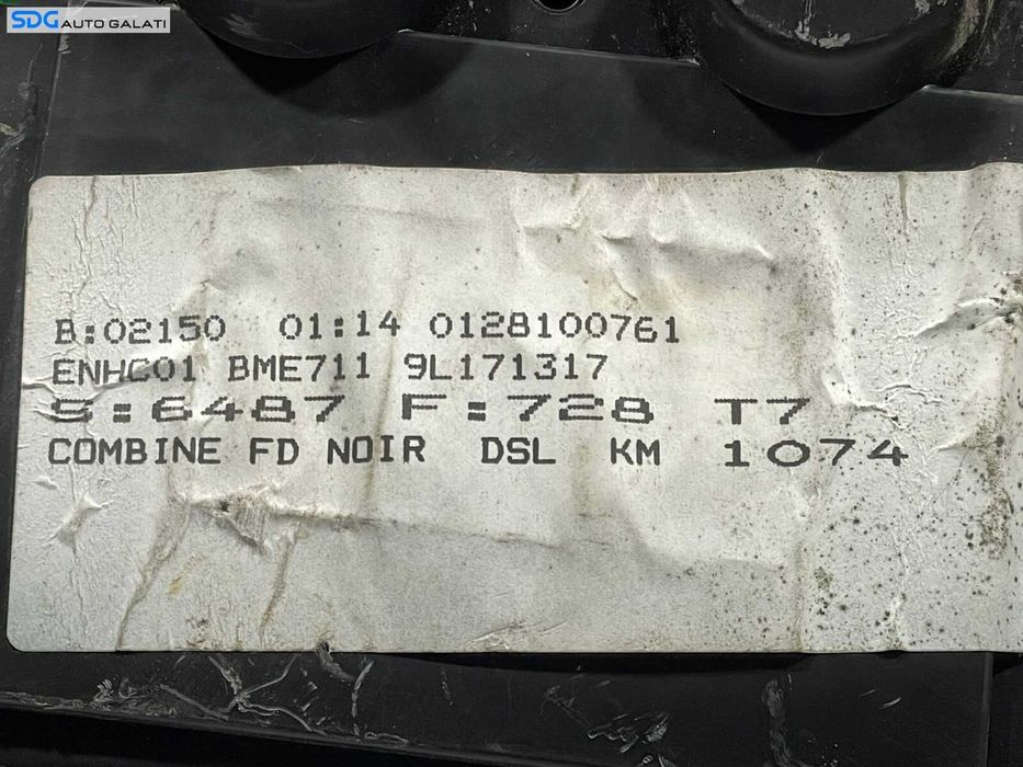 Ceas Ceasuri Cluster Instrumente Bord Peugeot 308 2007 - 2013 [L3997]