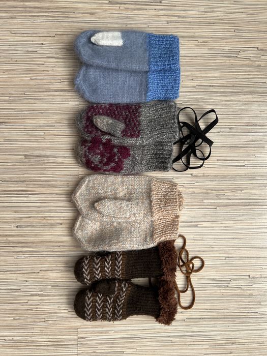 Детские шапочки и варежки