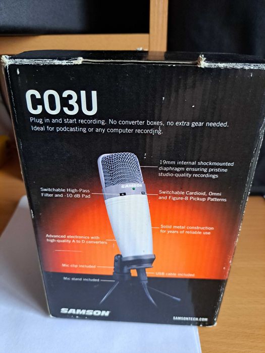 Microphone Samson C03U - USB Studio Condenser Microphone