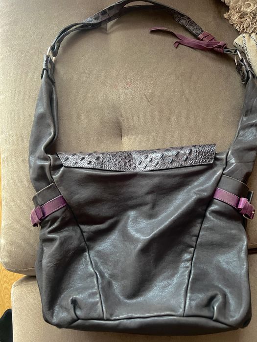 Кожена чанта Roberto Cavalli