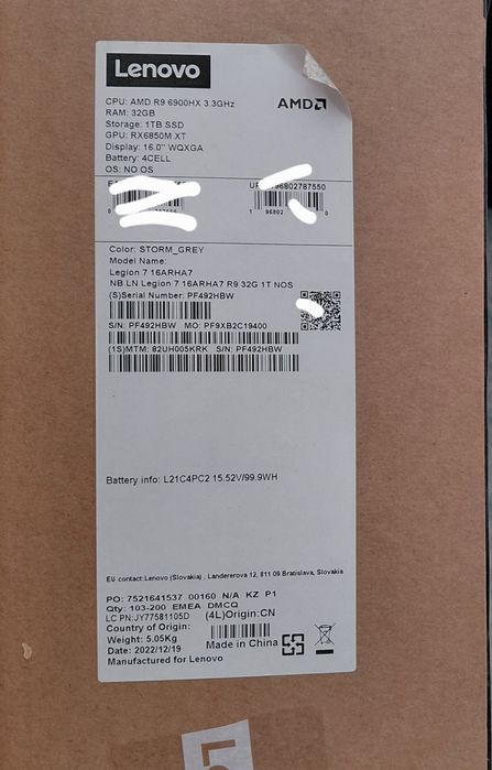 Игровой Lenovo legion 7