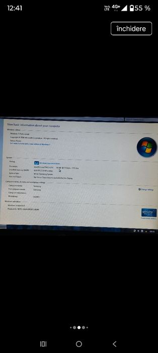 Vând Elitebook-2540p stare bună, licența windows