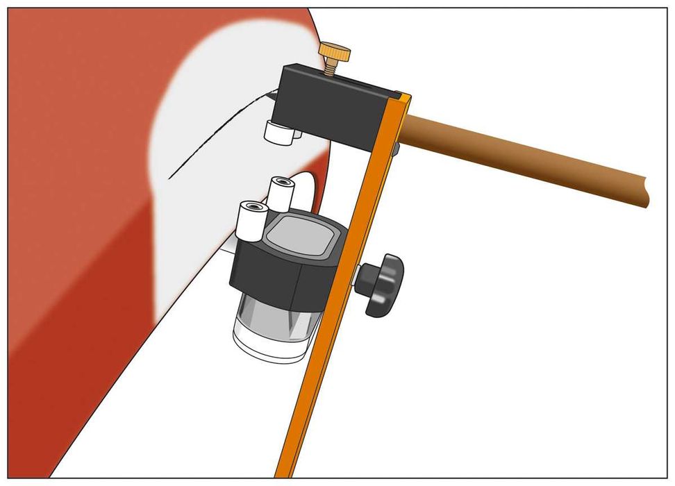 Инструмент за маркиране на калници и контури по купето Power-TEC 92688
