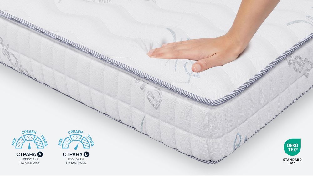ЧИСТО НОВ Двулицев матрак iZone Memory от Sleepy, 20 см × 120/200