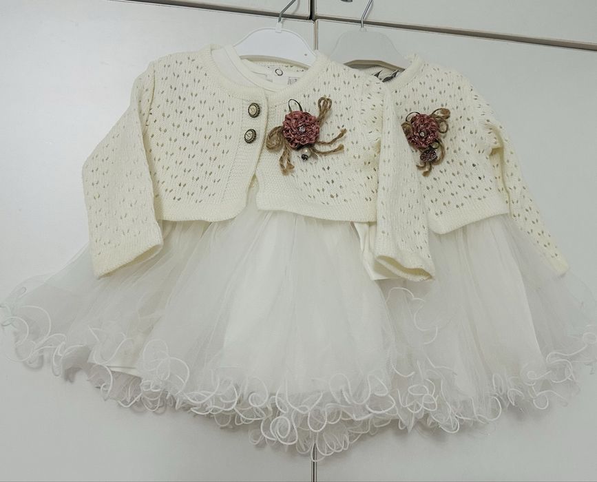 Белая детское платье