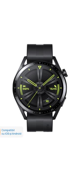 Smartwatch Huawei Watch GT3, 46mm, Black - IMPECABIL, CA NOU