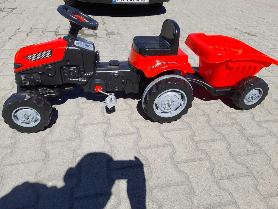 PILSAN Трактор Active с ремарке 07316 червен