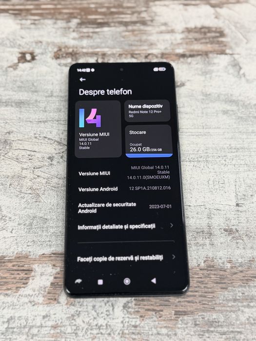 Redmi Note 12 Pro+ 5G   Preț 550 lei fix