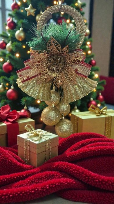 Ornament de Crăciun 3 clopotele 18x8x16 cm