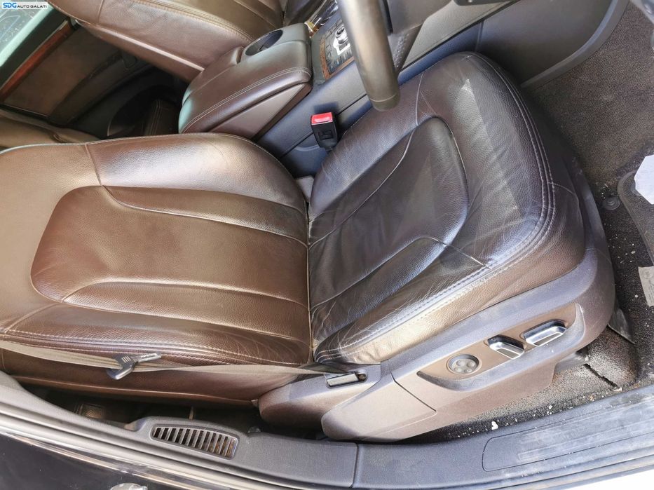 Interior 5 Locuri Piele Maro Brown Scaune Fata Stanga Dreapta Electrice cu Incalzire si Bancheta Spate cu Spatar Audi Q7 4L 2007 - 2015 [K7129]