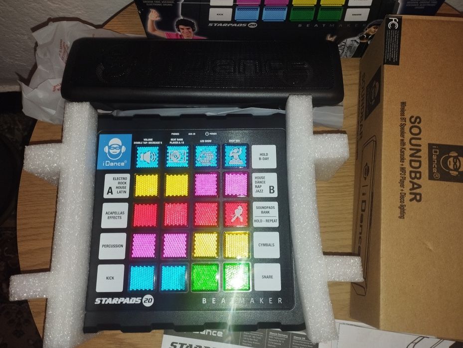 Детски Dj бийтмейкър с тонколона i dance starpads beatmaker
