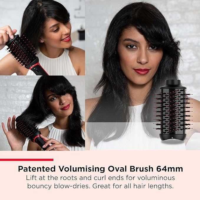 REVLON 5-в-1  One-Step™ RVDR5370 сешоар и мултифункционален стилизатор за коса , 5 приставки