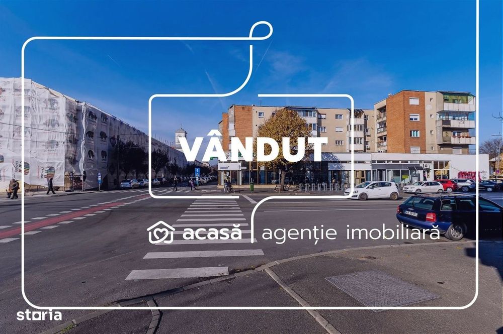 VÂNDUT! Apartament 2 Camere, Etajul 1, Piața mică, Arad