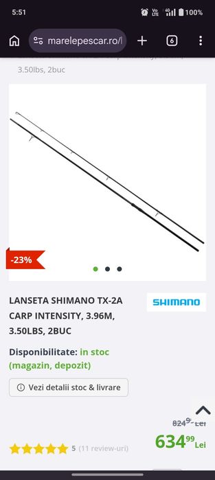 Lansete și mulinete Shimano
