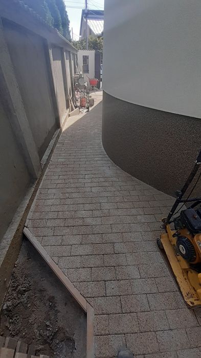 Montaj pavele beton sau cauciuc