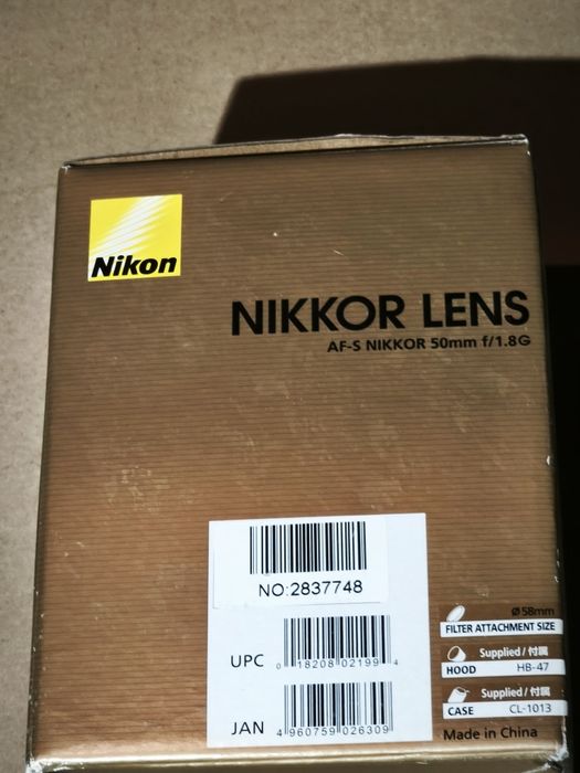 Nikon AF-S 50mm f1.8G