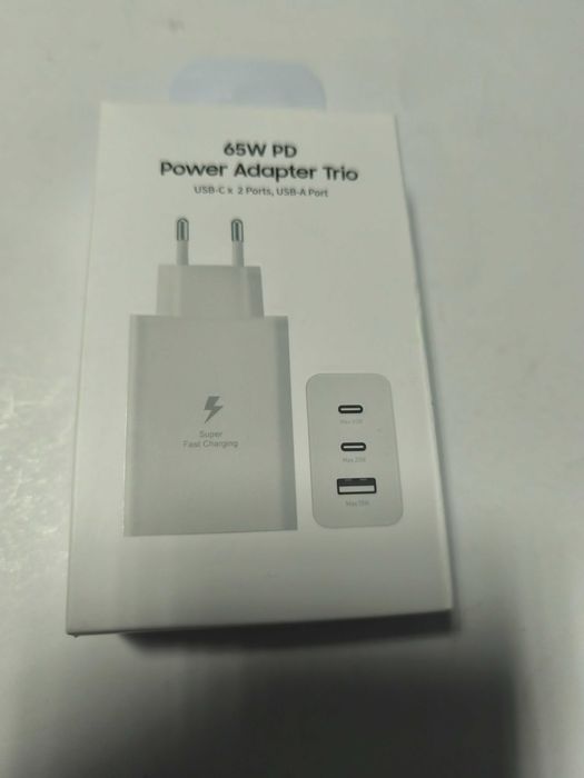 Incarcator telefon priza rapid 65 W cu mufa usb + 2 tip c